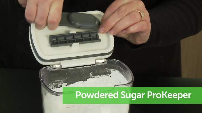 Prepworks 1.4qt Powdered Sugar ProKeeper, 2 of 9, play video
