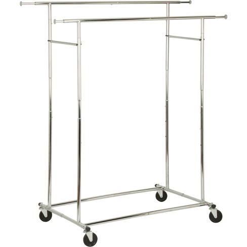 Portable Adjustable Clothes Rack - DOUBLE