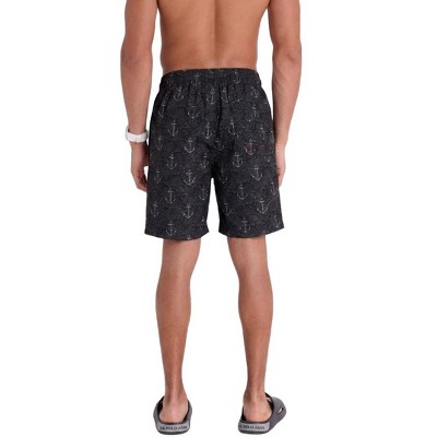 U.S. Polo Assn. U.S. Polo Assn. Men's Anchor Print Swim Trunk Black Large — фото 3