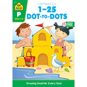 School Zone Numbers 1-25 Dot-To-Dots Workbook - (Paperback) - 1 of 1