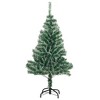 vidaXL Artificial Christmas Tree Green and White PET, Metal, PVC 70.9 in - 4 of 4