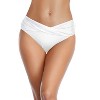 FIONECA Women Twist Bikini Bottom Moderate High Cut Bathing Suit Bottoms Ruched Swimsuit Bottom - 3 of 4