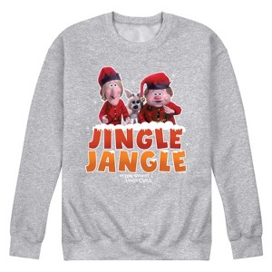 Men's - The Year Without a Santa Claus - Jingle Jangle Elves Graphic Fleece Sweatshirt - 1 of 4