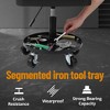 300 LBS Mobile Rolling Gear Seat Height Adjustable 7.07"-8.65" With Equipment Tray - 3 of 4