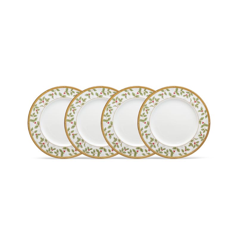Noritake Rochelle Set of 4 Holiday Accent Plates, 1 of 3