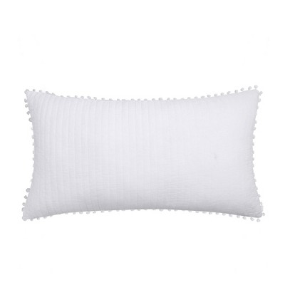 Pom Pom White King Sham - Levtex Home