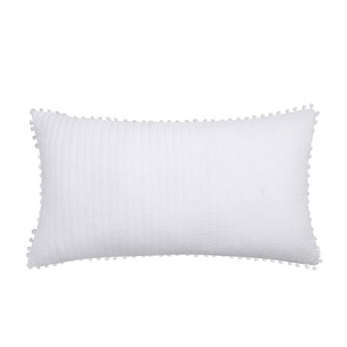 White pom 2025 pom euro sham