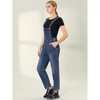 INSPIRE CHIC Women's Casual Adjustable Denim Bib Long Overalls Jeans Pants Jumpsuits - 4 of 4