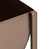 Kate and Laurel Ozar  Metal Tabletop Planter, 12x5x6, Bronze - 3 of 4