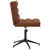vidaXL Dining Chair Brown Faux leather, plywood, metal Adjustable - 4 of 4