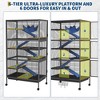 59" 6-Tier Small Animal Cage - Rolling Critter Nation Habitat for Ferrets/Chinchillas/Rabbits w/Ramps & Platforms, Black - 2 of 4