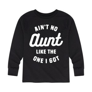 Boys' - Instant Message - Ain't No Aunt Like The One I Got Long Sleeve Graphic T-Shirt - 1 of 4