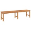 Garden Bench Warm Teak Solid Teak Wood 70.9 in length Durable - 2 of 4