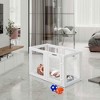 EROMMY 6-Panel Pet Playpen With Door, Easy Assembly Dog Playpen for Cats, Dogs, Rabbits and Other Small Animals - 4 of 4