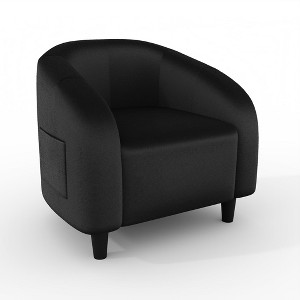 Accent Chair Living Room Chairs Boucle Barrel Chairs Round Armchairs - 1 of 4