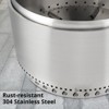 32 Inch Smokeless Fire Pit, 304 Stainless Steel Wood Burning Fireplaces Portable Safe Burning Firepit for Outside Patio Camping - 4 of 4