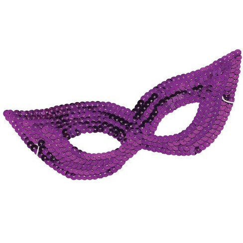 Purple Masquerade Masks Halloween Face Mask Masquerade Mardi Gras Party Mask Purple