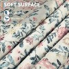 Coucheta Washable Area Rug - Non-Slip Vintage Floral Low Pile Soft Living Room Carpet, Machine Washable Farmhouse Rug for Bedroom - 3 of 4