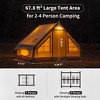 Naturehike Inflatable 2-4 Person 4 Season Air Tent,Waterproof Windproof Inflatable House Tent for Adults,Easy Set up Inflatable Camping Tent - 3 of 4