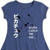 Girls' - Pokémon - Gotta Catch Em All Pikachu Design Fit & Flair Cap Sleeve Dress - 2 of 3