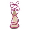 Allegra K Women's Back to College Strappy Straps Lace Up Chunky Heel Sandals - 2 of 4