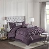 NicBex 7-Piece Gorgeous Bedding Comforter Sets, Solid Color Bedding Set with Tuffed Design and Embroidery Details, Machine Washable - 3 of 4