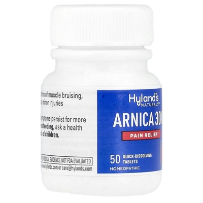 3 packs Hyland's Naturals Arnica 30X, 50 Quick-Dissolving Tablets