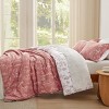 Bedsure | 2/3 Pcs Floral Printed Reversible Sage Green Comforter Set Queen Size Soft Designed Plants Pattern Bedding Set - 4 of 4