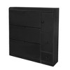 VYNXARIA ON-TREND Black Tipping Bucket Shoe Cabinet with 3 Flip Drawers & Pull-Down Seat - 4 of 4