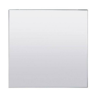 Elysian 20" Square Mirrored Wood End Table with Faux Diamond Accents