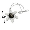 Lindenwood University Lions Logo Metal Snowflake Christmas Tree Holiday Ornament - 3 of 3