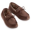 Collections Etc Faux Suede Moccasin Slippers - 2 of 4