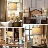 ROTTOGOON 26" Table Lamps Farmhouse Rustic USB A+C Ports Nightlight 3-Way Dimmable Touch Control 2-Pack - 3 of 4