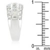 Slickblue Women’s Classic 3-Row Channel Set Ring – Sparkling Cubic Zirconia for a Luxurious Shine, Size 5-10 - image 4 of 4