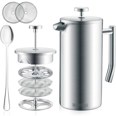 Stainless steel 2024 coffee press