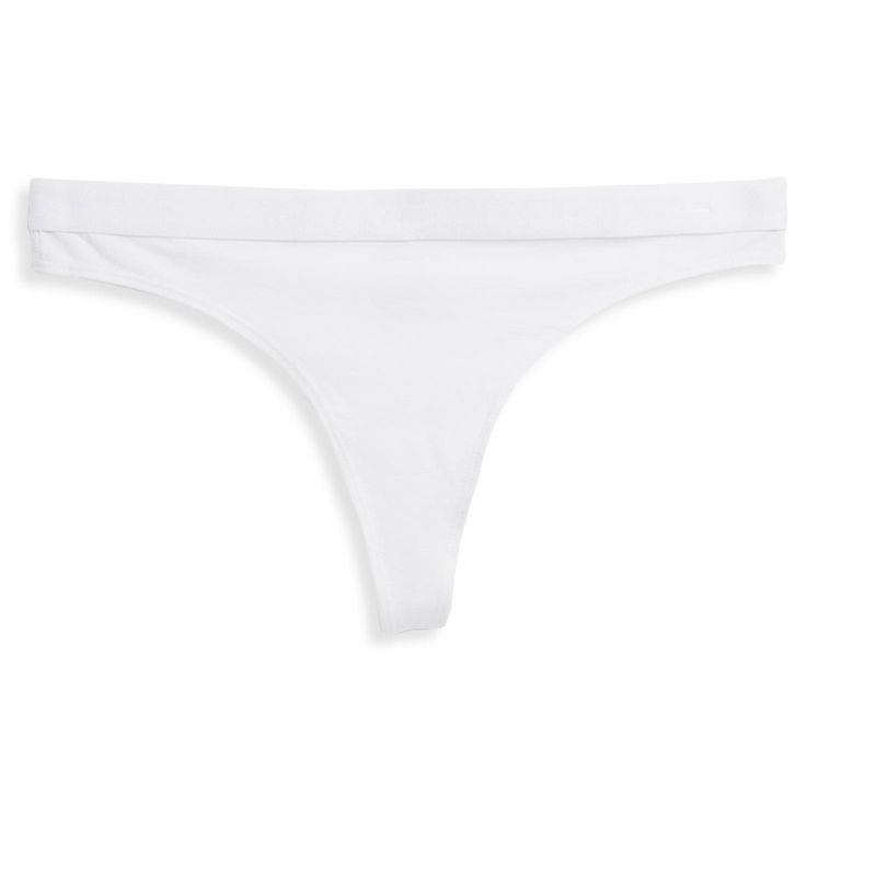 TomboyX Women's Lightweight 5-Pack Thong Underwear, Cotton Stretch Comfort (XS-4X), 2 of 5