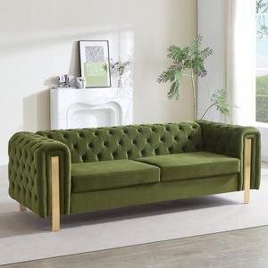 APRILSOUL 83.75"Comfy 3-seat Sofa with Tufted Back and Arm, Modern for Living Room - 1 of 4