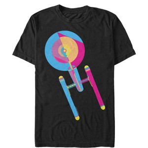 Men's Star Trek Enterprise Geometric Color T-Shirt - 1 of 4