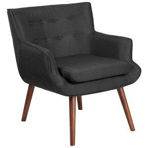 Hercules Hayes Tufted Arm Chair Black - Riverstone Furniture