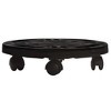 VidaXL Plant Trolley with Wheels Diameter 11.8 in. Black 374.8 lb - 2 of 4