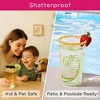 Kate Aspen Plastic Tumblers Set of 8 – Dishwasher Safe Acrylic Cups - BPA-Free Reusable Drinkware - 3 of 4