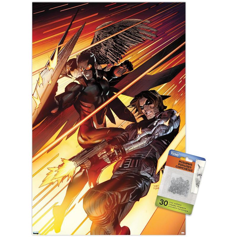 Trends International Marvel Comics Falcon and Winter Soldier - Team-Up Unframed Wall Poster Prints, 1 of 7
