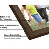 Americanflat 5x7 Hinged Picture Frame in Walnut with Two Displays - Composite Wood with Polished Glass for Tabletop - 3 of 4
