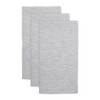 Design Imports Light Gray/Off-White Tonal Recycled Cotton Waffle Dishtowel Set/3 - 3 of 4