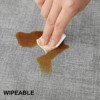 Aoibox Faux Leather Heat Resistant Placemats Set of 6, Waterproof Wipeable Dining Mats for Indoor & Outdoor Use, Easy to Clean in Light Grey - 4 of 4