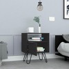 NicBex Nightstand with 1 Drawer,Bedside Table with Solid Wood Frame and Wood Legs,Modern Side Table for Bedroom,Living Room - 4 of 4