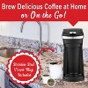 Brentwood 800-Watt Single-Serve Coffee Maker with Reusable Filter Basket for K-Cup® Pods and Ground Coffee in Black - 2 of 4