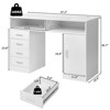 Karl Home White Computer Desk - 4 of 4