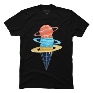 Men's Design By Humans Space-Time Cone-Tinuum By TenkenNoKaiten T-Shirt - 1 of 4