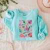 Simply Sage Market Boho Teacher Book Floral Lightweight Garment Dyed Sweatshirt - 3 of 4